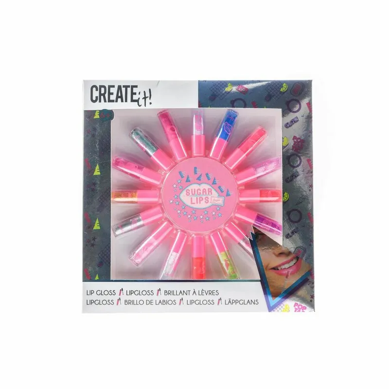 Huulikiilto Create It Sugar Lips Monivärinen (16 pcs)