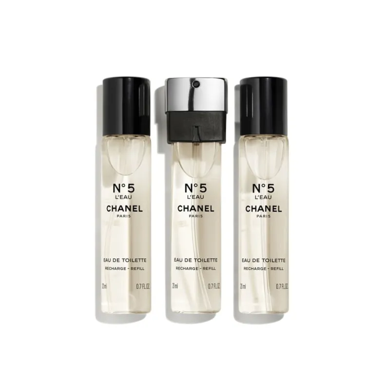 Naisten parfyymisetti Chanel N°5 L'Eau 3 x 20 ml Ladattava 3 Kappaletta