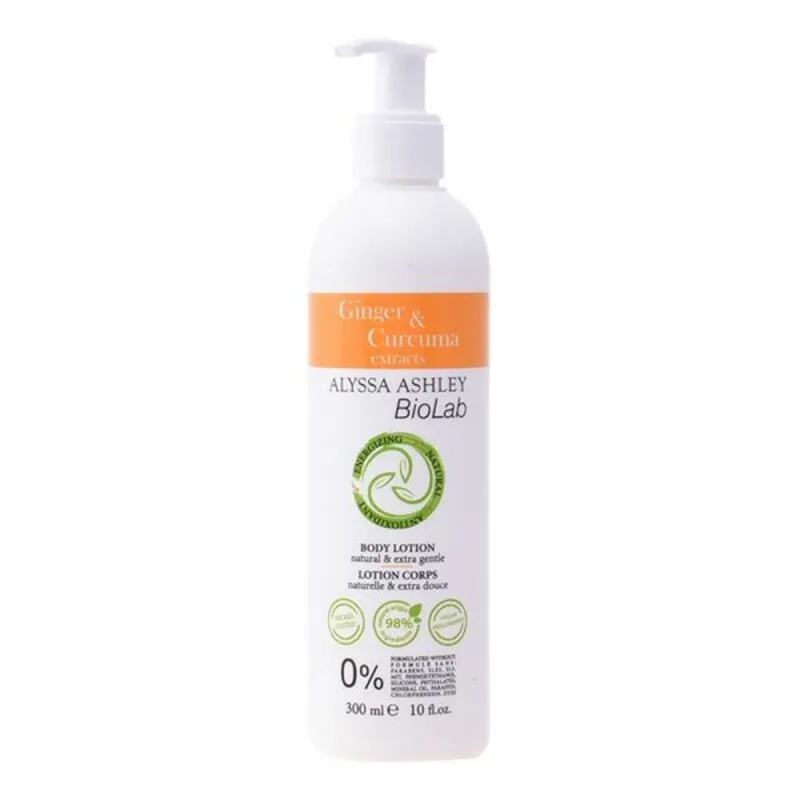 Kūno losjonas Alyssa Ashley Biolab Ginger & Curcuma 300 ml