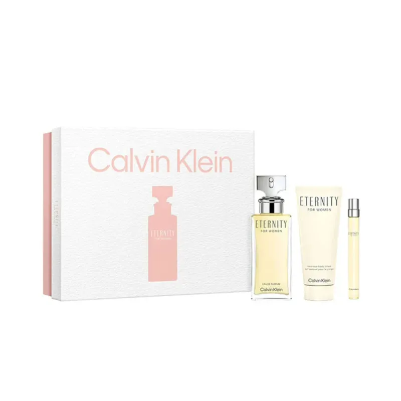 Naiste parfüümi komplekt Calvin Klein Eternity EDP 3 Tükid, osad