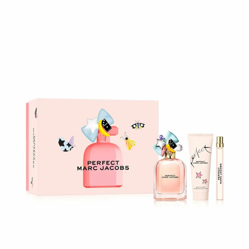 Naiste parfüümi komplekt Marc Jacobs PERFECT EDP 3 Tükid, osad