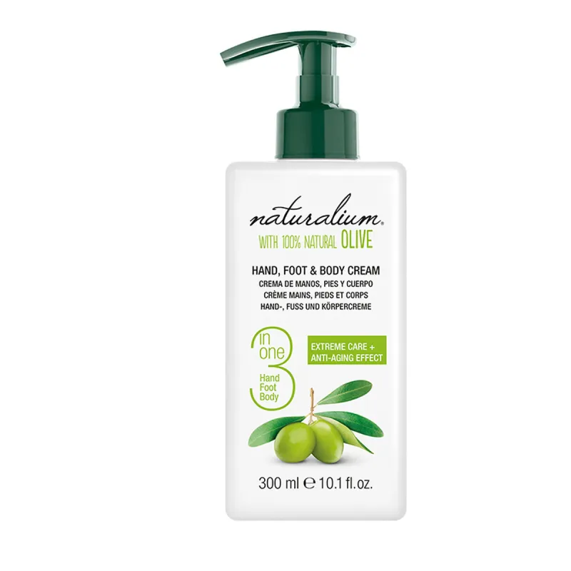 Kūno kremas su alyvuogių aliejumi Oliva 100% Naturalium 300 ml