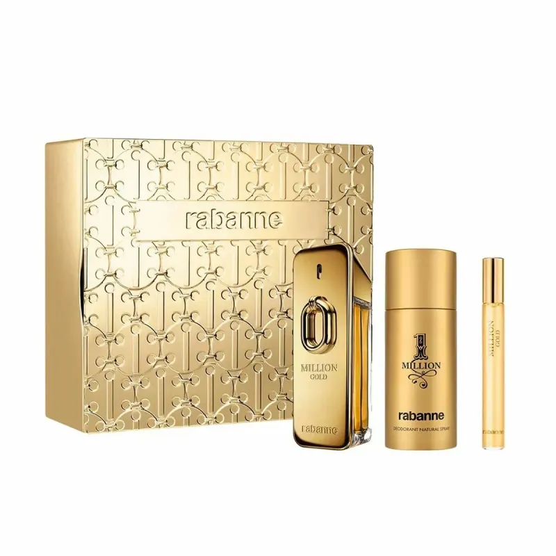 Set muški parfem Paco Rabanne Million Gold EDP 3 Daudzums