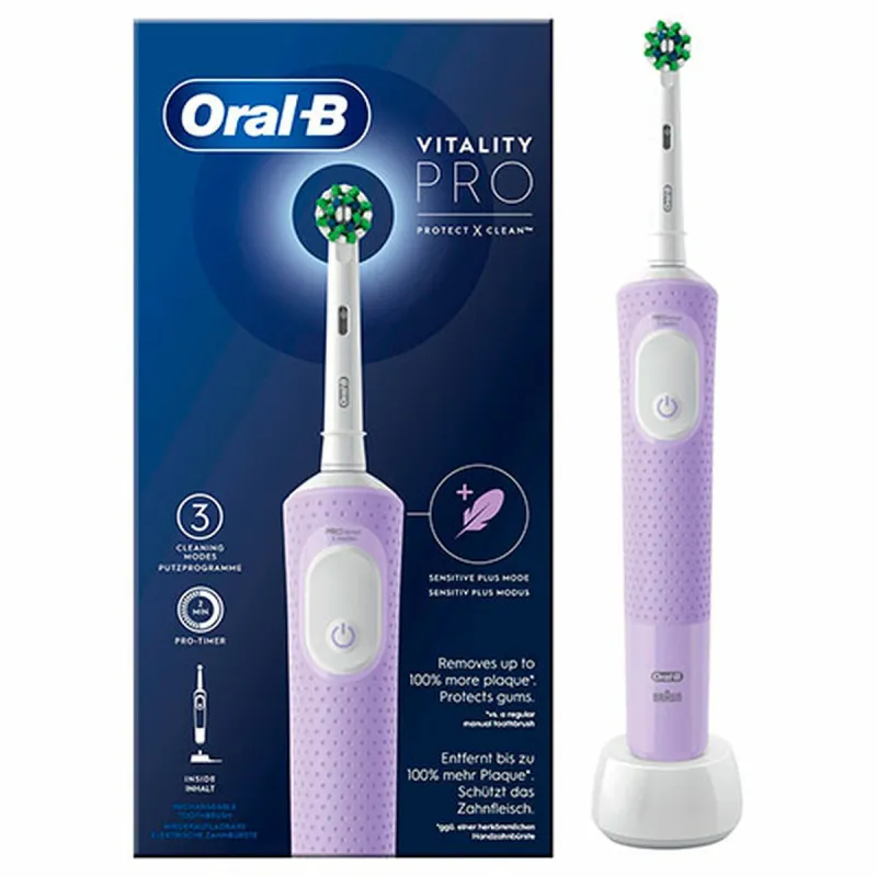Elektrinis dantų šepetėlis Oral-B Vitality Pro Alyvinė