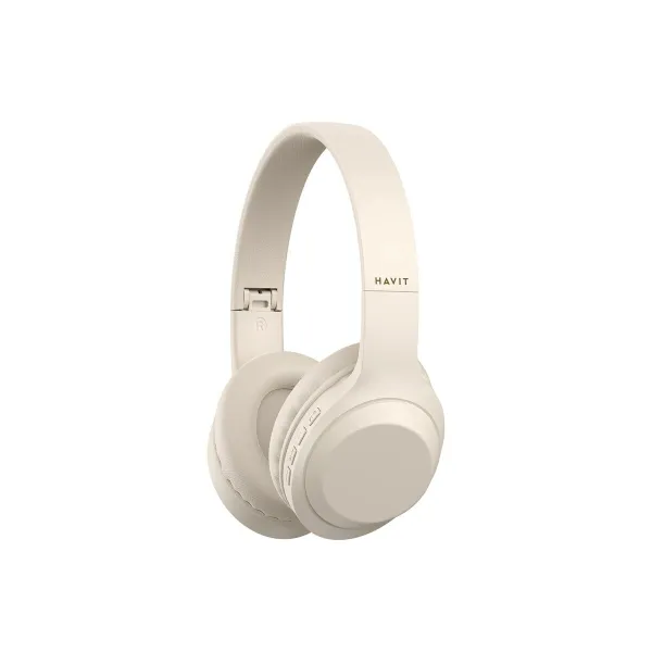 Bluetooth Austiņas ar Galvaspanti Havit H628BT Bēšs