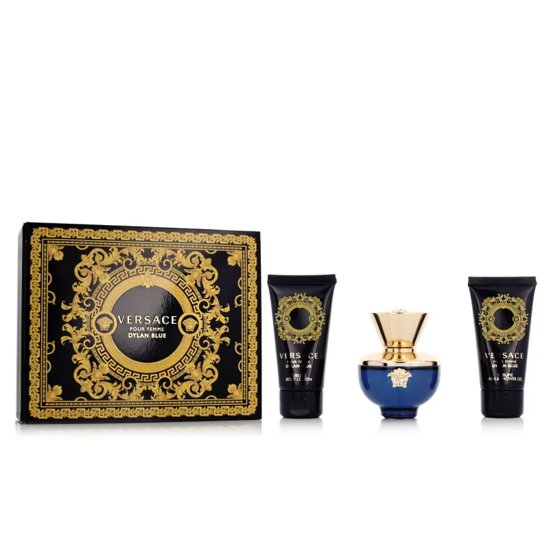 Naisten parfyymisetti Versace EDP Dylan Blue 3 Kappaletta
