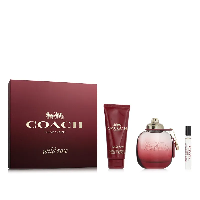 Naiste parfüümi komplekt Coach Wild Rose EDP 3 Tükid, osad