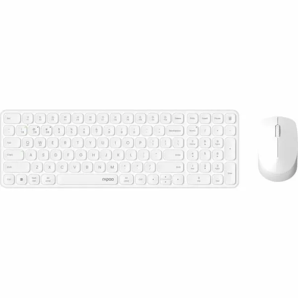 Keyboard and Mouse Rapoo 9310M White AZERTY