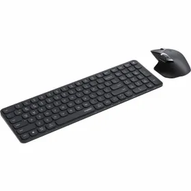 Näppäimistö ja hiiri Rapoo 9760M Harmaa AZERTY