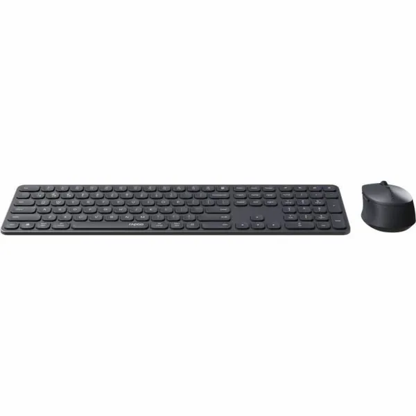 Keyboard and Mouse Rapoo 9810M Grey AZERTY
