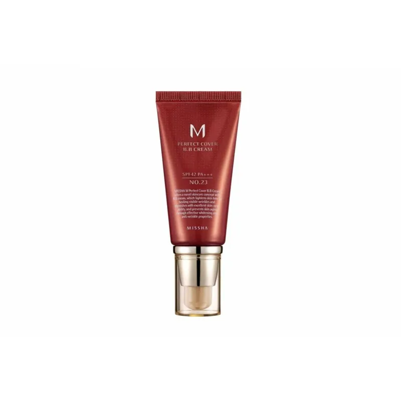 Drėkinamasis kremas su spalva Missha M Perfect Cover Nº 23 Natural Beige Spf 42 20 ml
