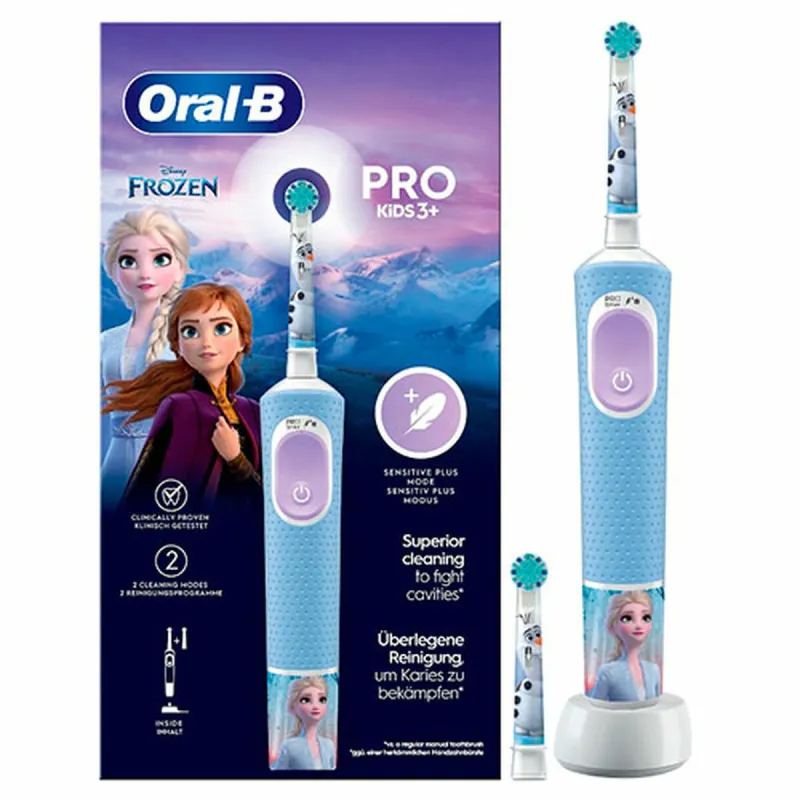 Elektriskā Zobu Suka Oral-B Frozen Melns Daudzkrāsains (2 Daudzums) (2 gb.)