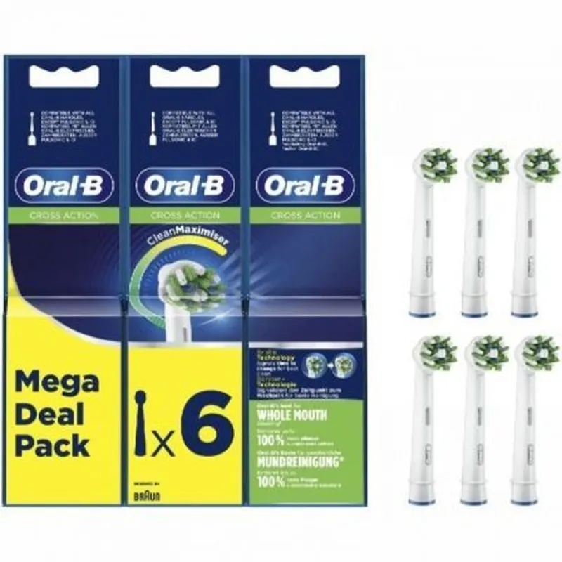 Sähköhammasharjan vaihto-osa Oral-B 6 osaa