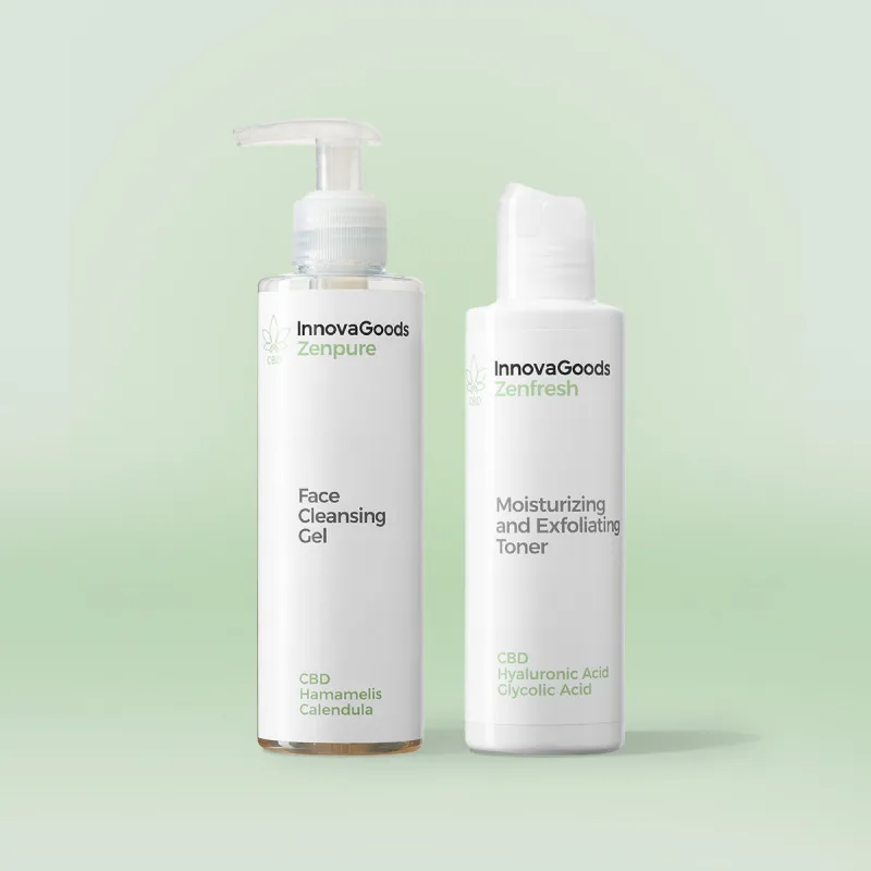 Kasvojenpuhdistus duo-paketti CBD InnovaGoods
