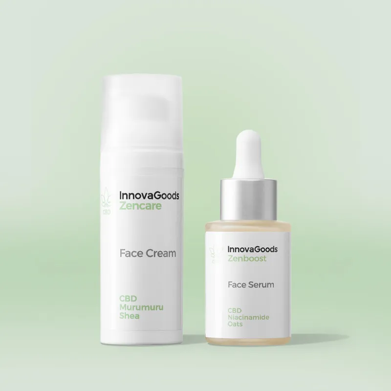 Двойной набор для увлажнения кожи лица CBD InnovaGoods