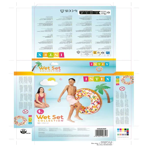 Inflatable Wheel Intex Donut White 99 x 25 cm