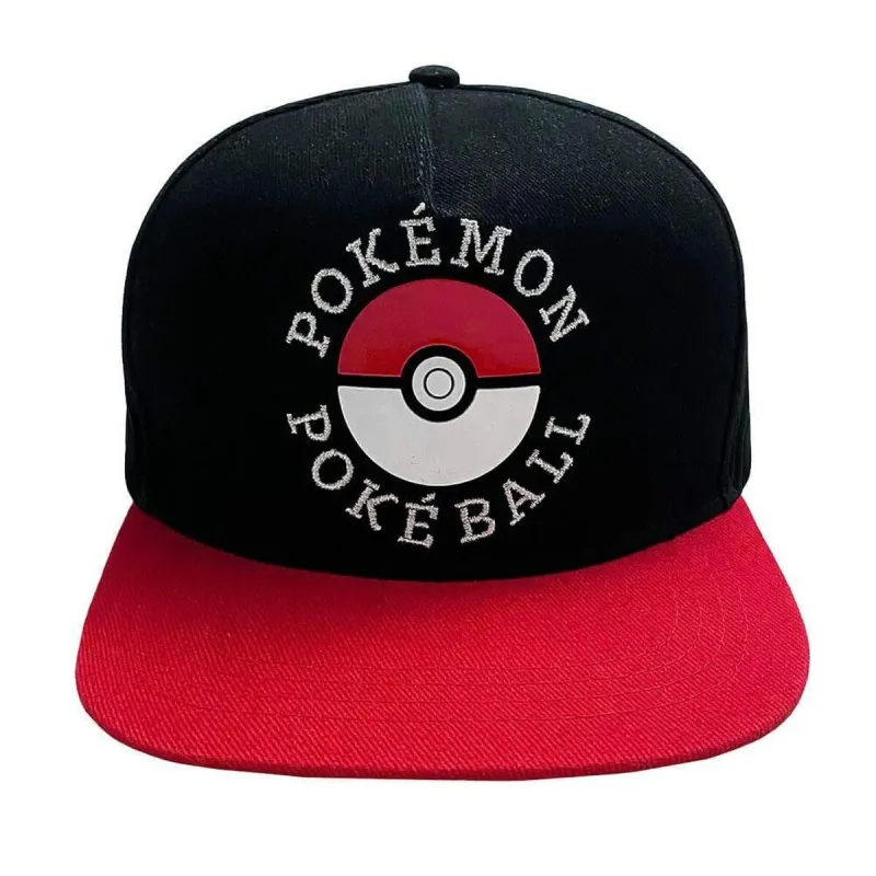 Unisex kepurė Pokémon Trainer Juoda Raudona Vienas dydis 58 cm