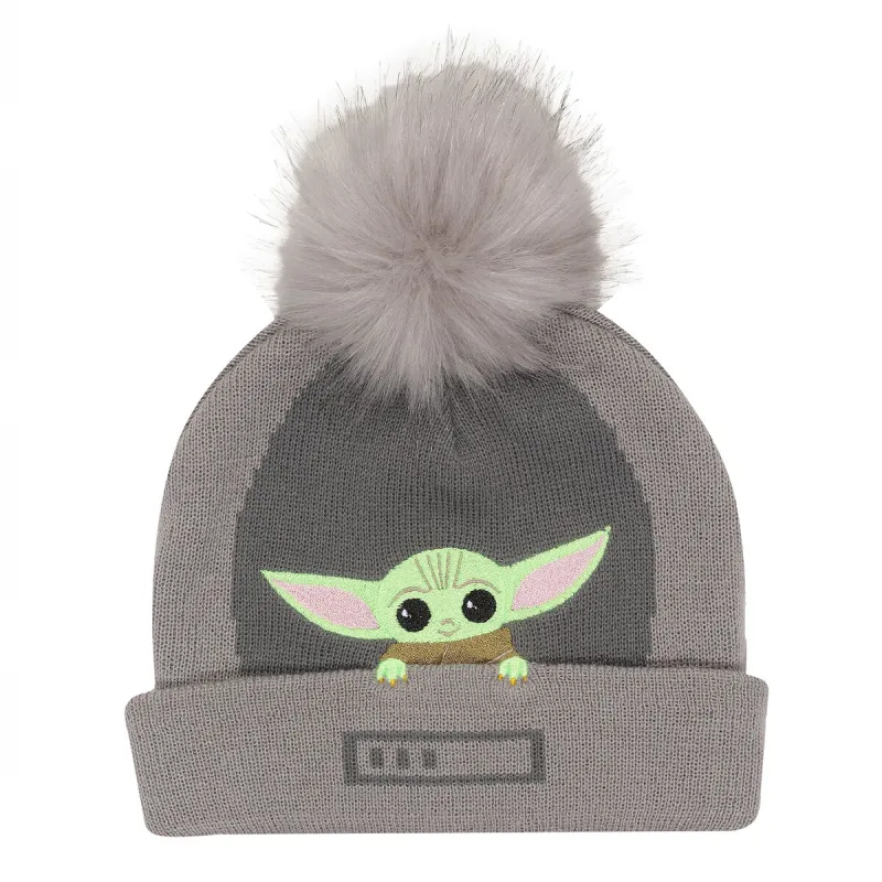 Hattu The Mandalorian Grogu In The Crib Beanie Harmaa