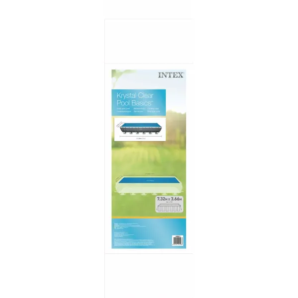 Swimming Pool Cover Intex 488 x 244 cm Solar Rectangular
