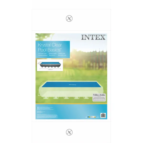 Swimming Pool Cover Intex 488 x 244 cm Solar Rectangular