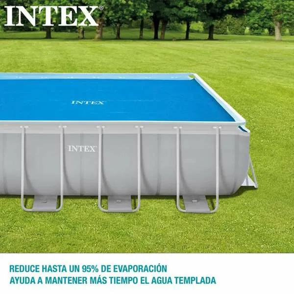 Swimming Pool Cover Intex Frame Solar Rectangular 378 x 186 cm