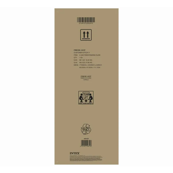 Baseino toboganas Intex 84 x 147 x 251 cm