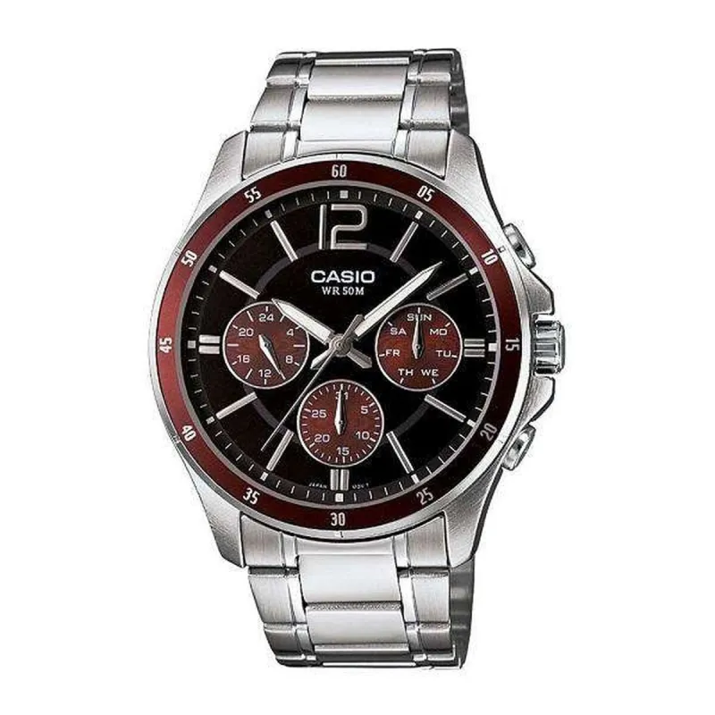 Vīriešu Pulkstenis Casio MTP1374D5AVDF Sudrabains (Ø 47 mm)