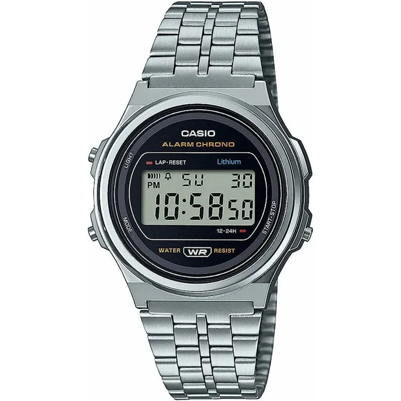 Unisex Watch Casio  A171WE-1AEF Silver (Ø 36 mm) (37,5 mm)