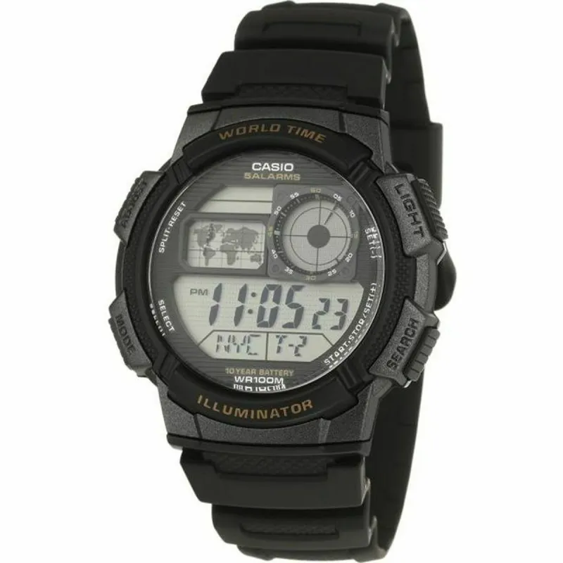 Мужские часы Casio AE-1000W-1AVEF Чёрный Серый Цифровой Кварц Спортивный