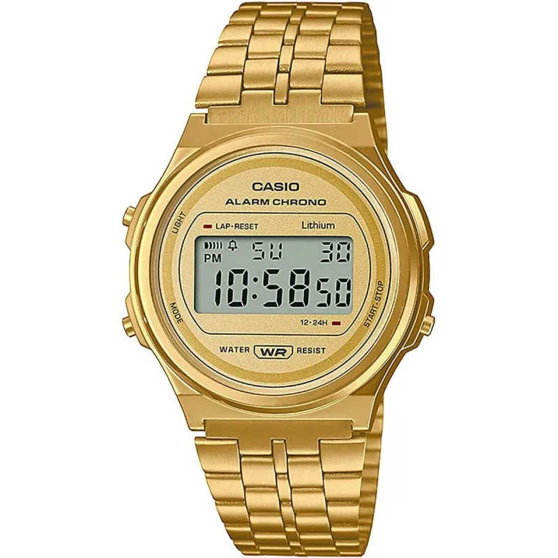 Unisex Watch Casio A171WEG-9AEF Gold (Ø 37,5 mm)