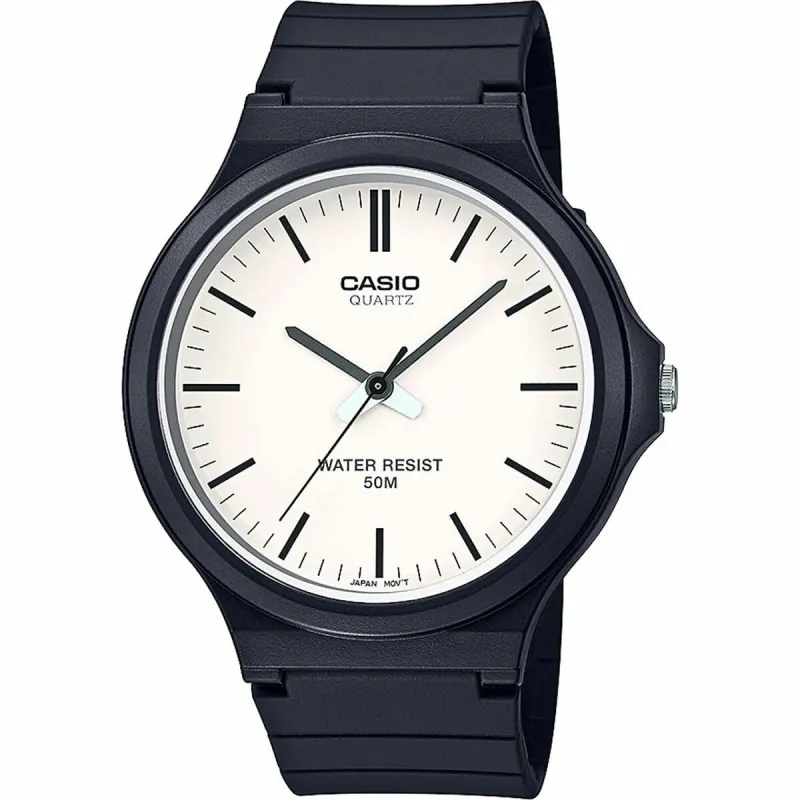 Мужские часы Casio MW-240-7EVEF Белый Чёрный