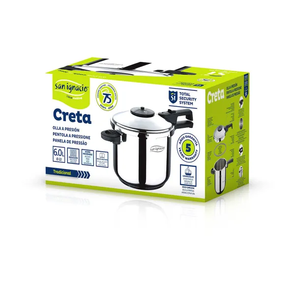 Greitpuodis San Ignacio creta Nerūdijantis plienas 6 L