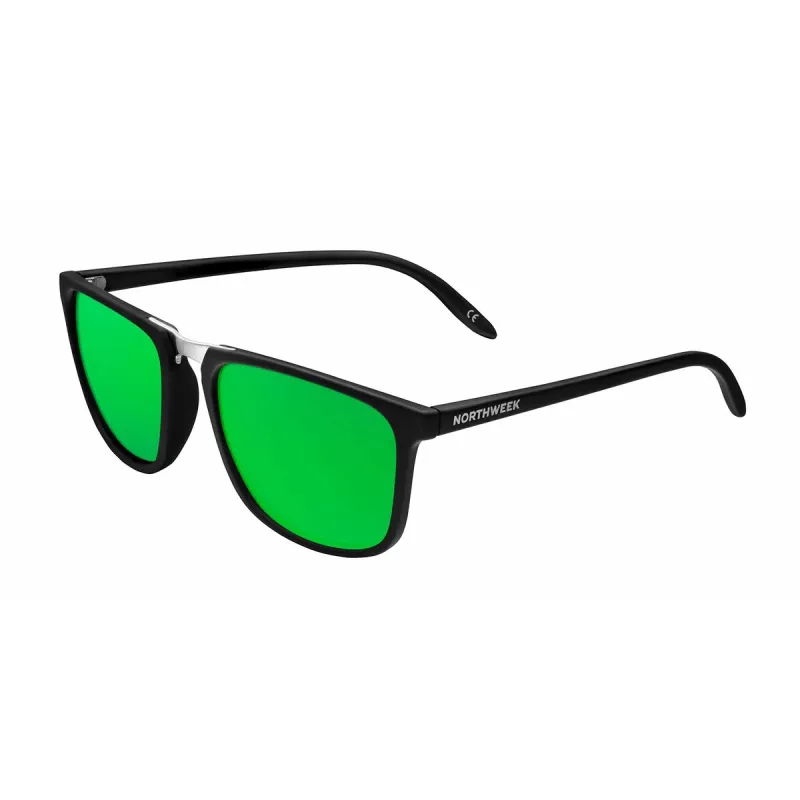 Unisex Saulesbrilles Northweek Shelter Matte Melns Ø 47 mm Zaļš