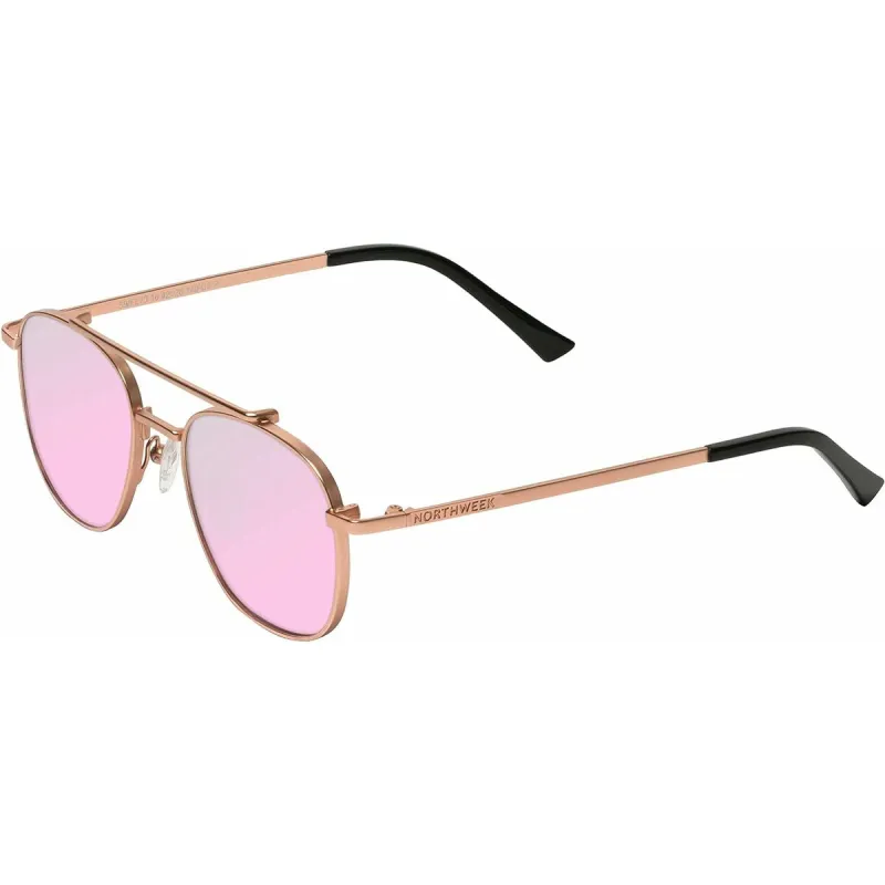 Unisex Sunglasses Northweek Falcon Golden Rose gold Ø 42 mm Pink