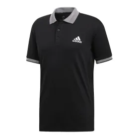 Miesten lyhythihainen poolopaita Adidas CLUB SOLID POLO DX1806 Musta Polyesteri Miehet XS