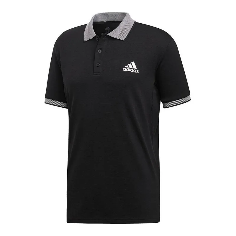 Miesten lyhythihainen poolopaita Adidas CLUB SOLID POLO DX1806 Musta Polyesteri Miehet XS