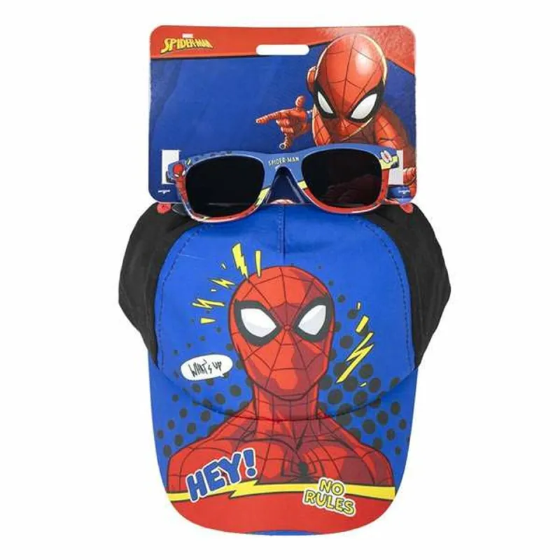 Kepurės ir akinių nuo saulės komplektas Spider-Man Vaikiškas 2 Dalys
