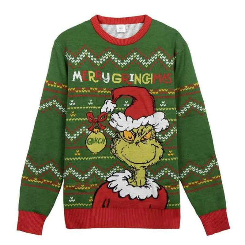 Men’s Jumper The Grinch Green S