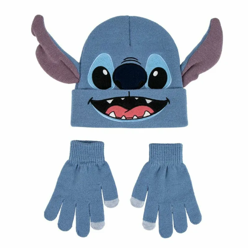 Mütsid ja kindad Stitch Sinine 2 Tükid, osad