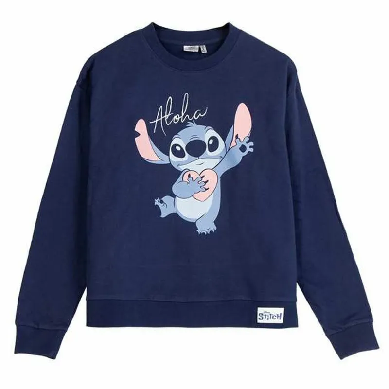Unisex Sporta Krekls bez Kapuča Stitch Tumši zils XS