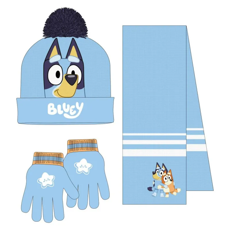 Cepure un cimdi Bluey Gaiši Zils