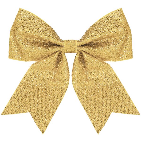 Christmas bow for the tree Springos CA 1297 30 cm gold
