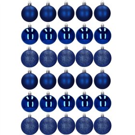 Christmas tree ornament set Springos CA0009, 6 cm, 30 pcs