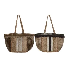 Сумка женская DKD Home Decor Коричневый Кремовый 50 x 23 x 33 cm (2 штук)
