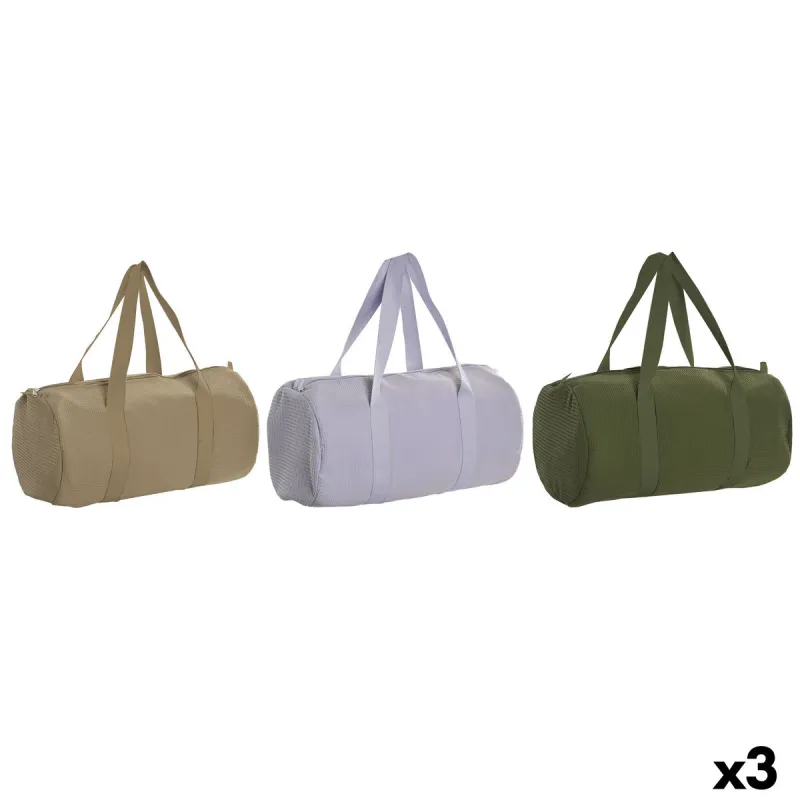 Naisten Käsilaukku Home ESPRIT Vihreä Beige Liila 50 x 26 x 26 cm (3 osaa)