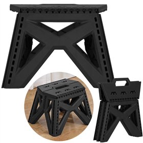 Saliekama taburete, melnā krāsā