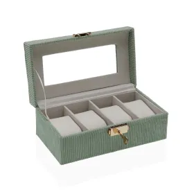 Pulksteņu kaste Versa Zaļš Koks MDF 11,5 x 8 x 21 cm