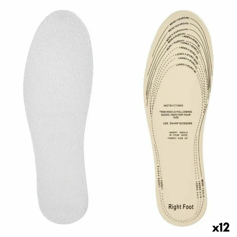 Stenciļi Sport Balts Kokvilna Plastmasa Latekss 9,5 x 29,5 cm 11,5 x 0,5 x 36 cm (12 gb.)