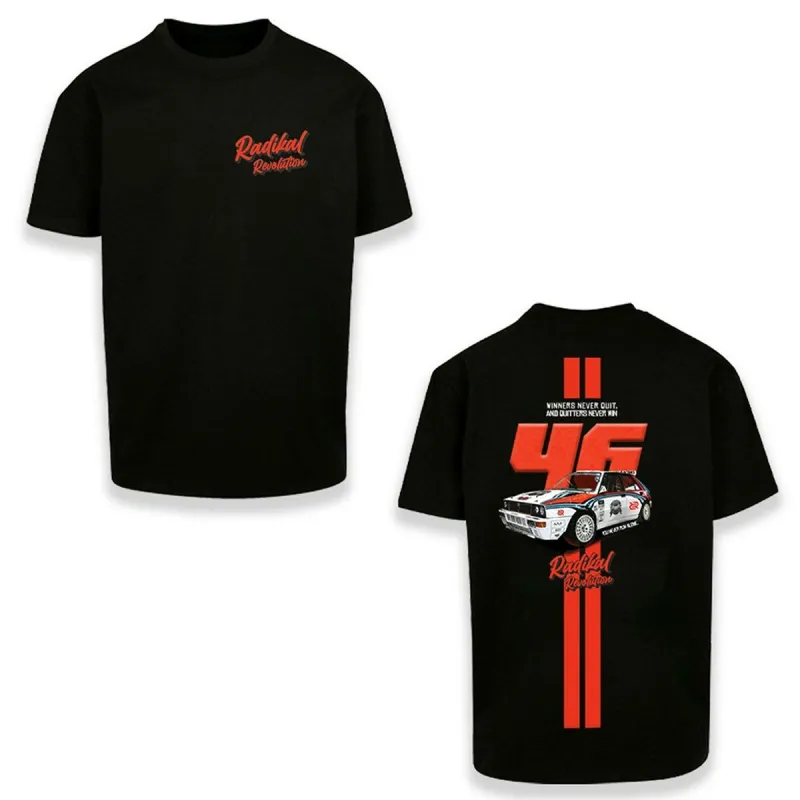 Men’s Short Sleeve T-Shirt RADIKAL WINNERS NEVER QUIT Black M