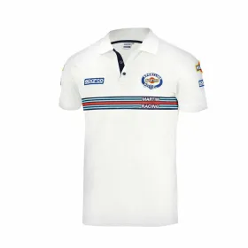 Polo lühikeste varrukatega Sparco Martini Racing Valge